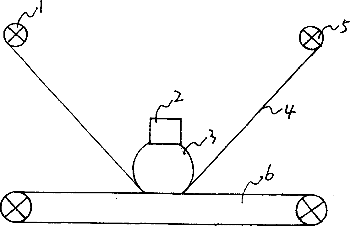 Broad band oscillatory type abrasive belt grinding head and grinding method