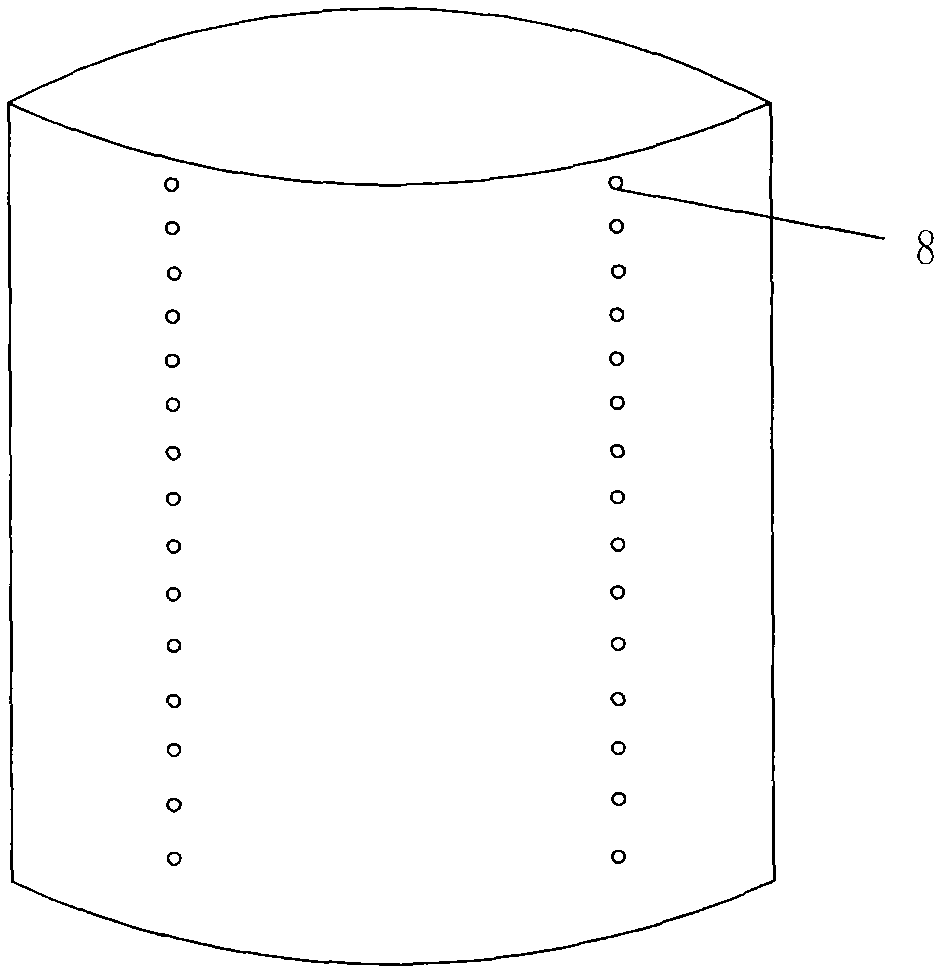 Air-exhausting flexible packaging bag for frozen vegetables and preparation method thereof