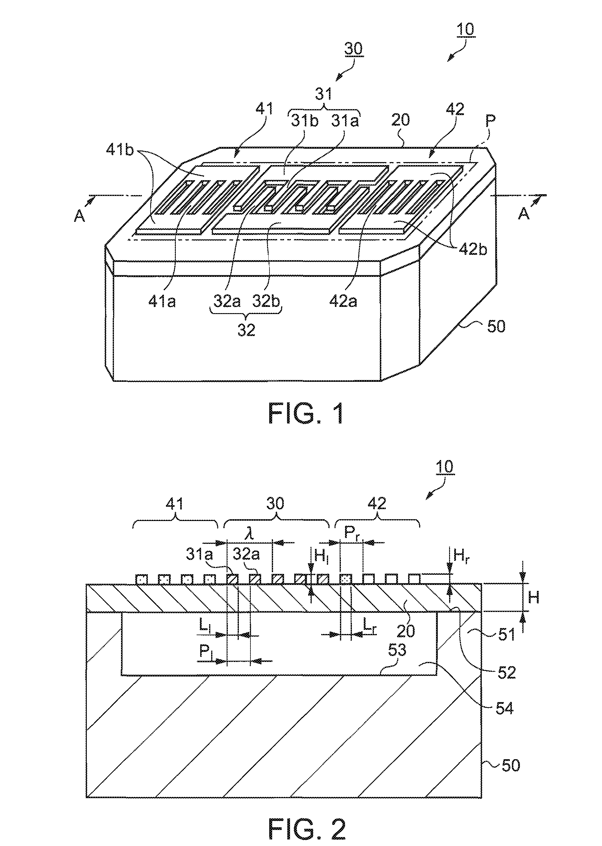 Lamb wave type frequency device and method thereof