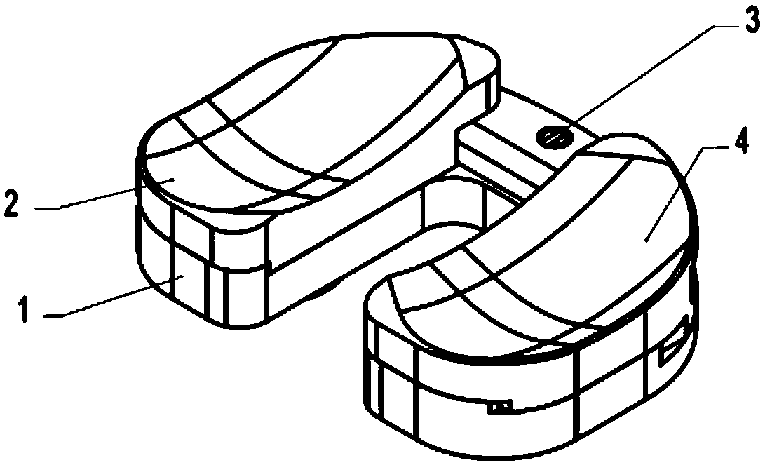 Knee joint tibial system and knee joint medical device