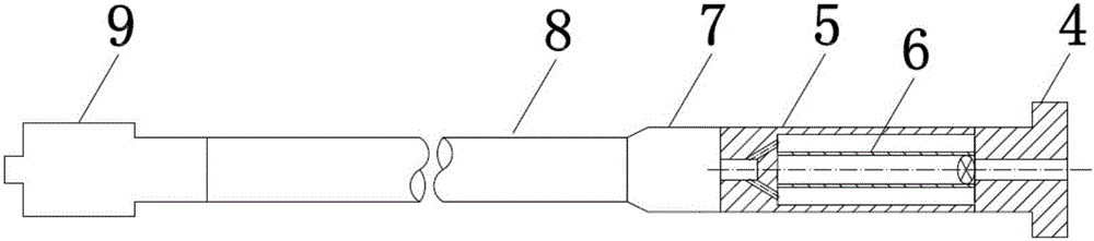 Pressure-maintaining fixed-point sealed collecting method for underground coal mine nearly-horizontal long-distance coal sample