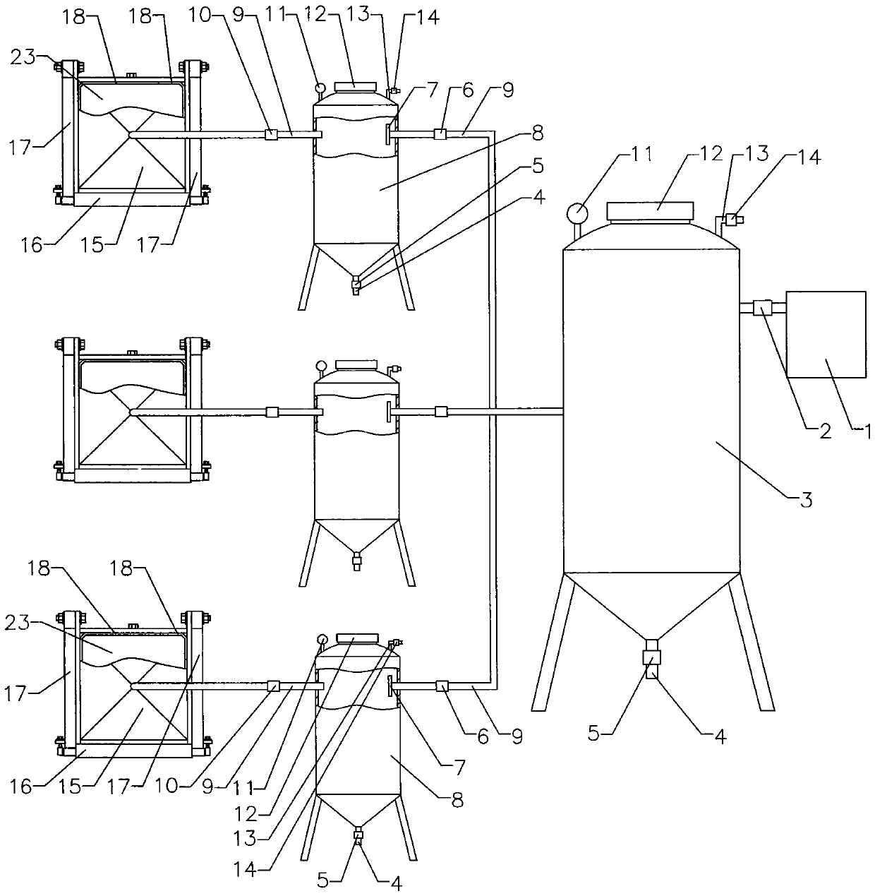 A rapid dehydration forming equipment for concrete prefabricated parts