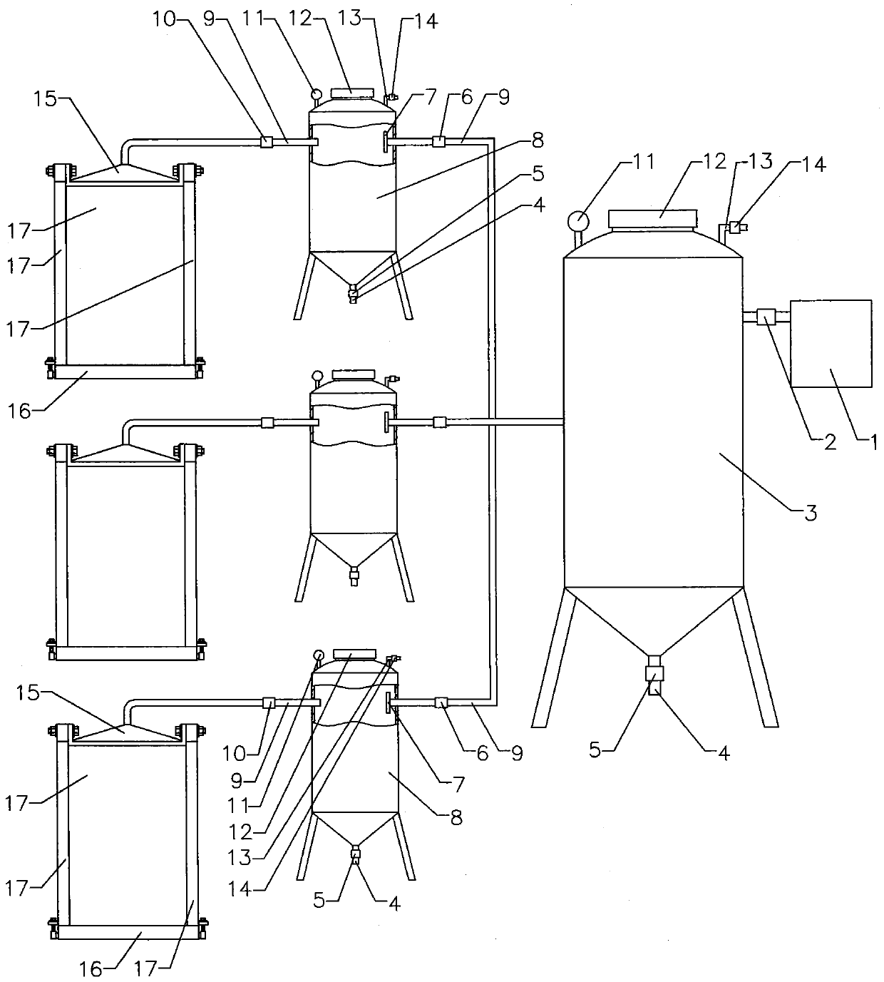 A rapid dehydration forming equipment for concrete prefabricated parts