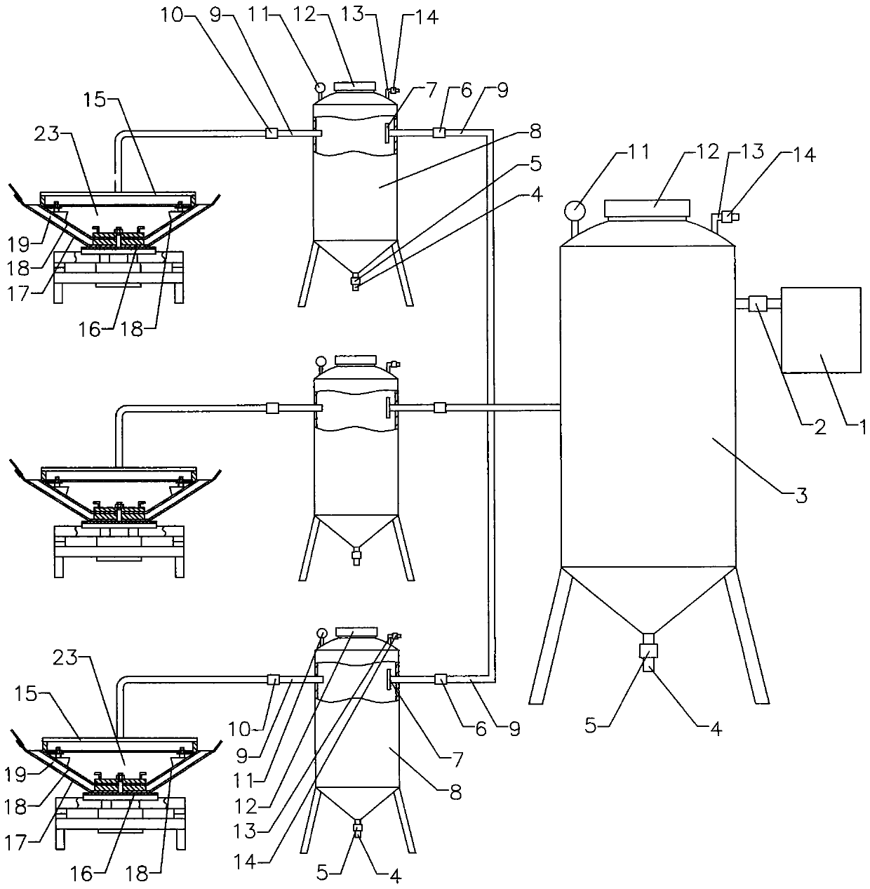 A rapid dehydration forming equipment for concrete prefabricated parts