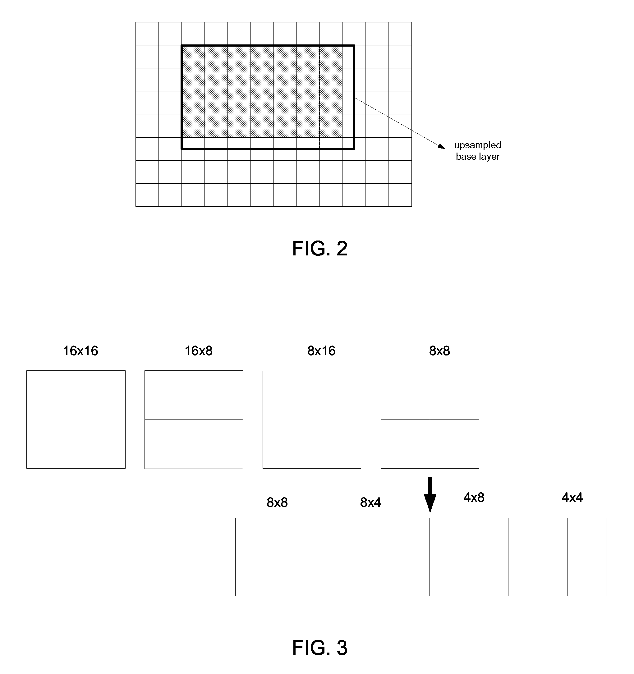 Method for Deriving Coding Information for High Resolution Images from Low Resolution Images and Coding and Decoding Devices Implementing Said Method