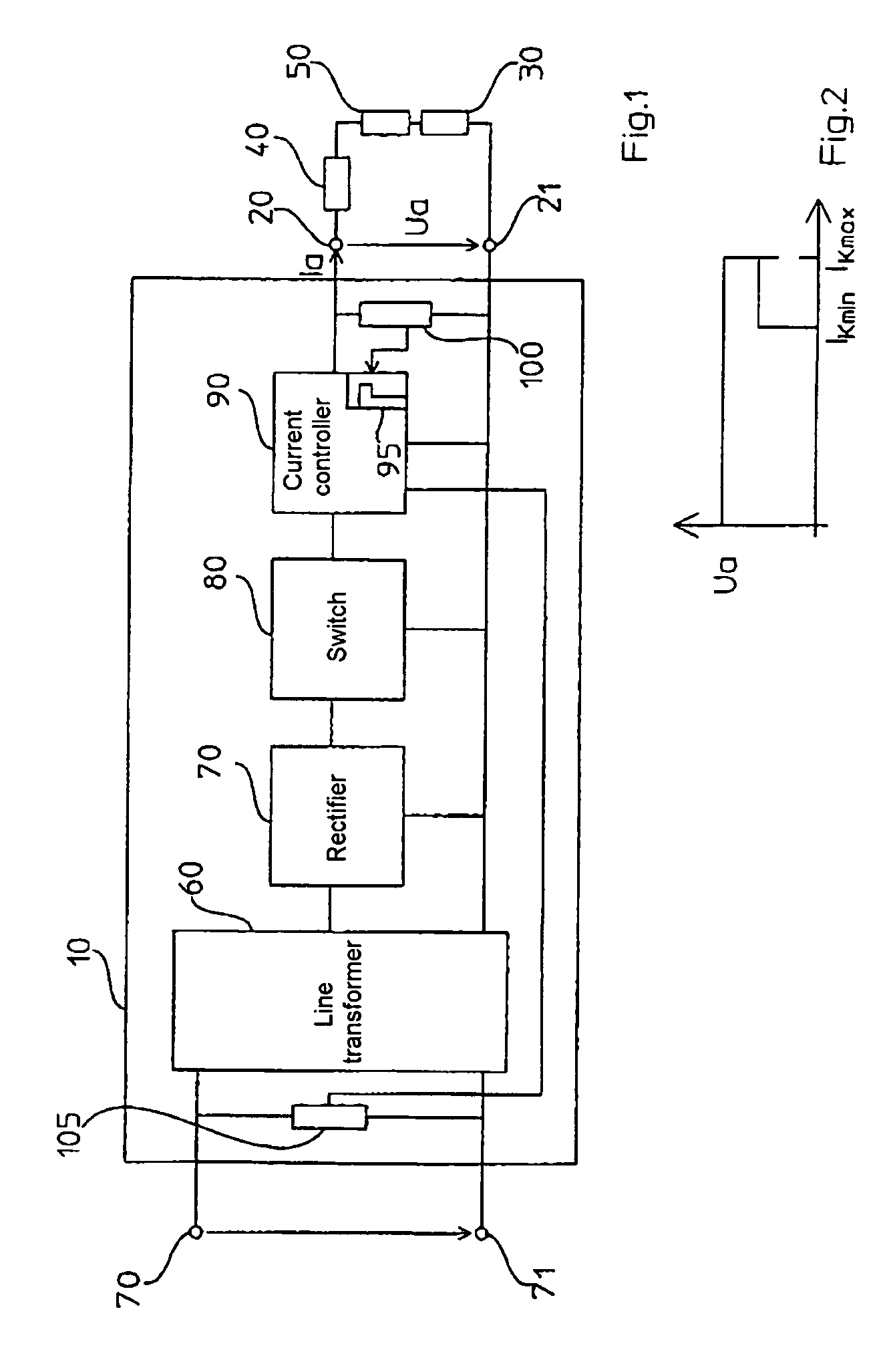 Method and electronic power supply device for supplying power to a low-voltage load protected by a protective device