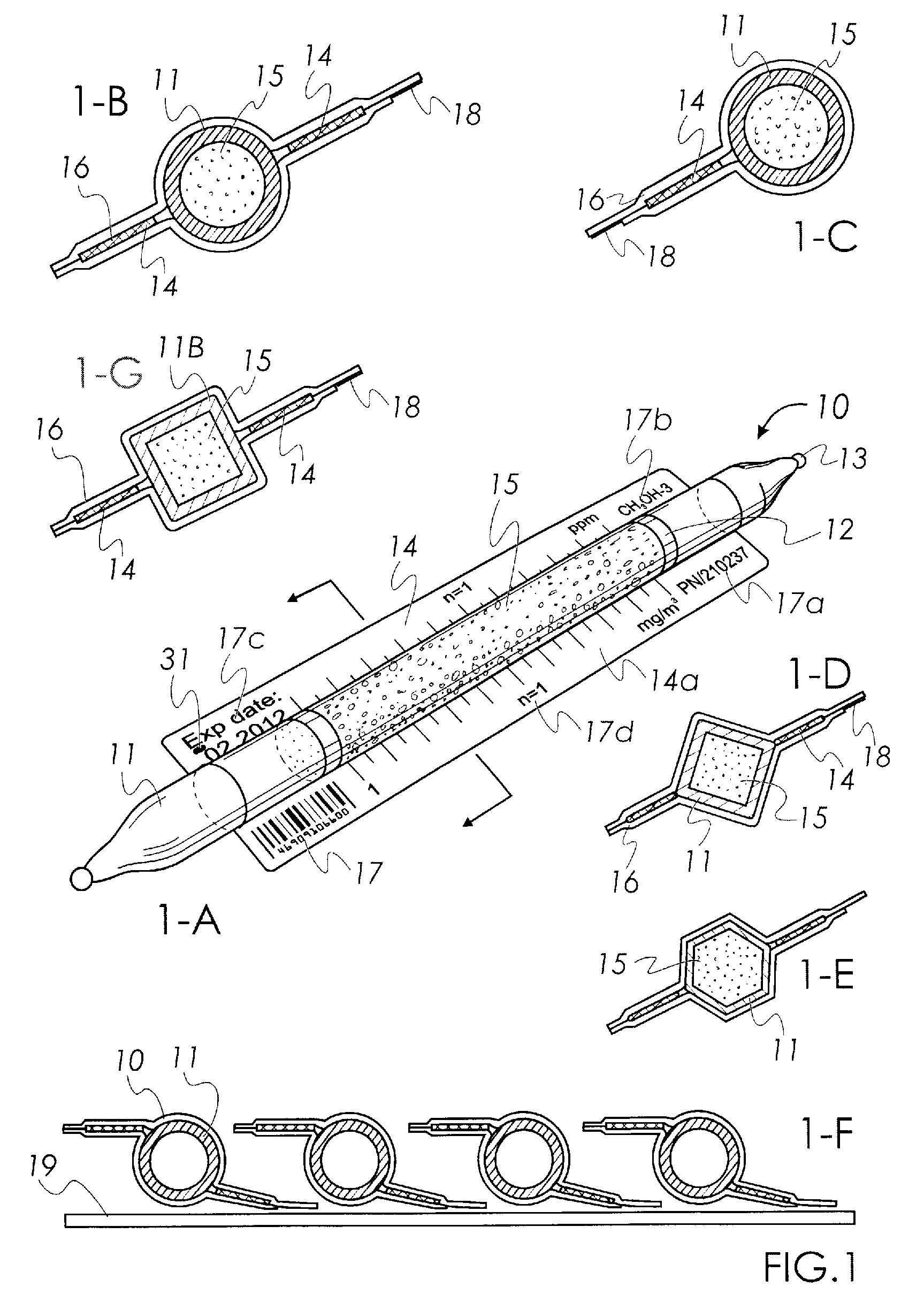 System for visual and electronic reading of colorimetric tubes