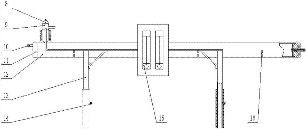 Integrated induction melting gas atomization powder manufacturing device and gas atomization powder manufacturing method