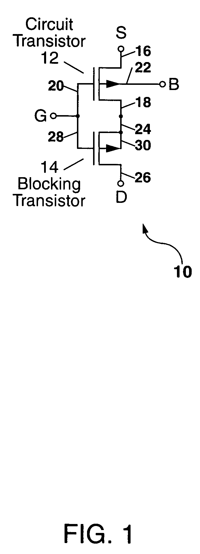 Radiation-hardened transistor and integrated circuit