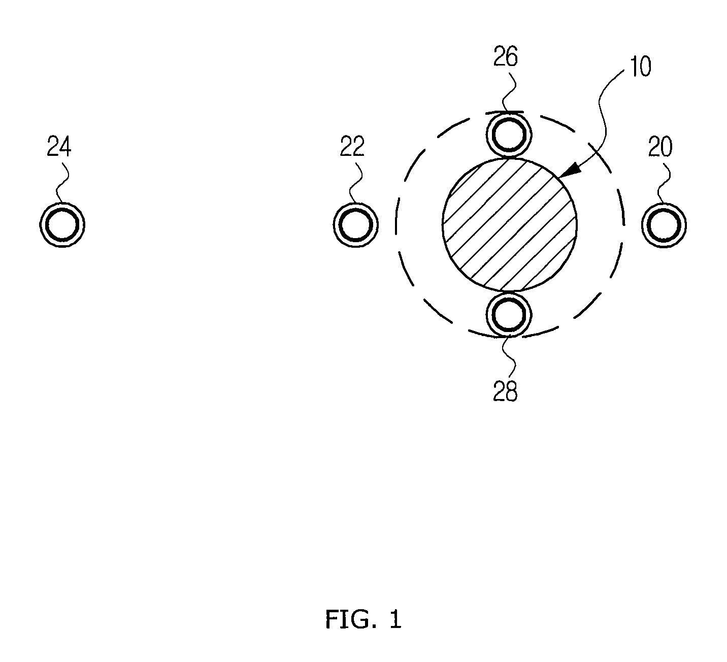 Measurement method for a granular compaction pile using crosshole seismic testing