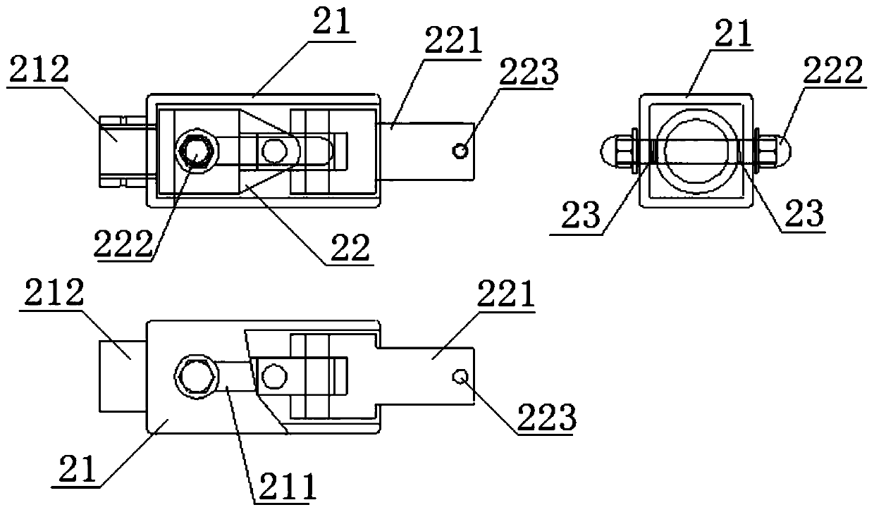 Bendable short-circuit ground wire operating device