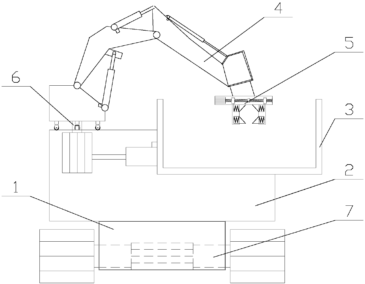 Intelligent mechanical equipment with quick and precise pipeline laying function