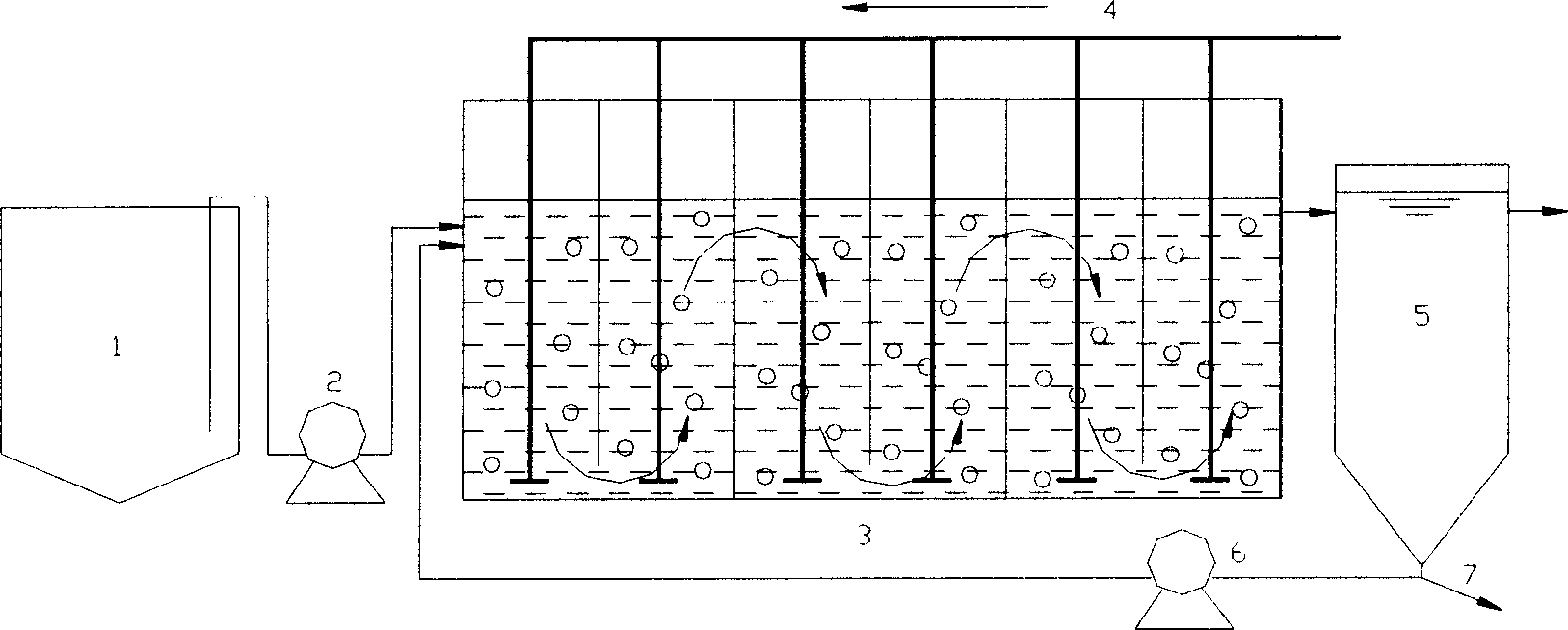 Energy saving biological sewage treating method of low soluble oxygen filament bacteria sludge expansion