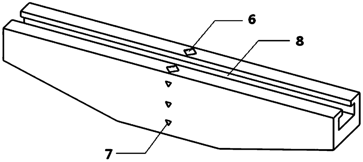 A three-point bending test device with a laser centering device