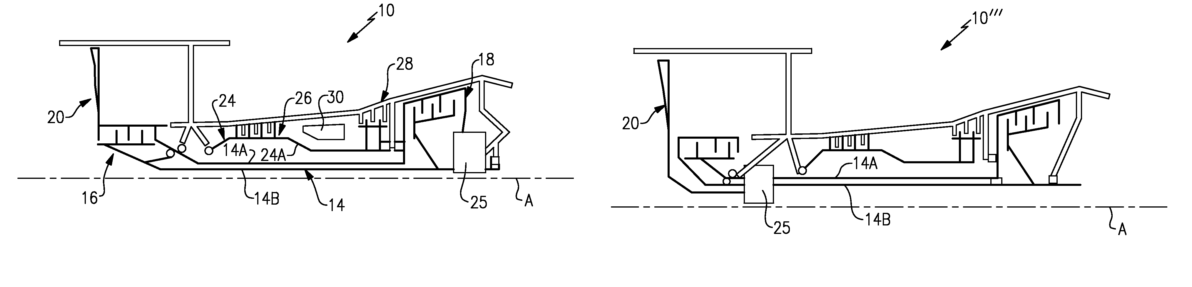 Geared counter-rotating gas turbofan engine