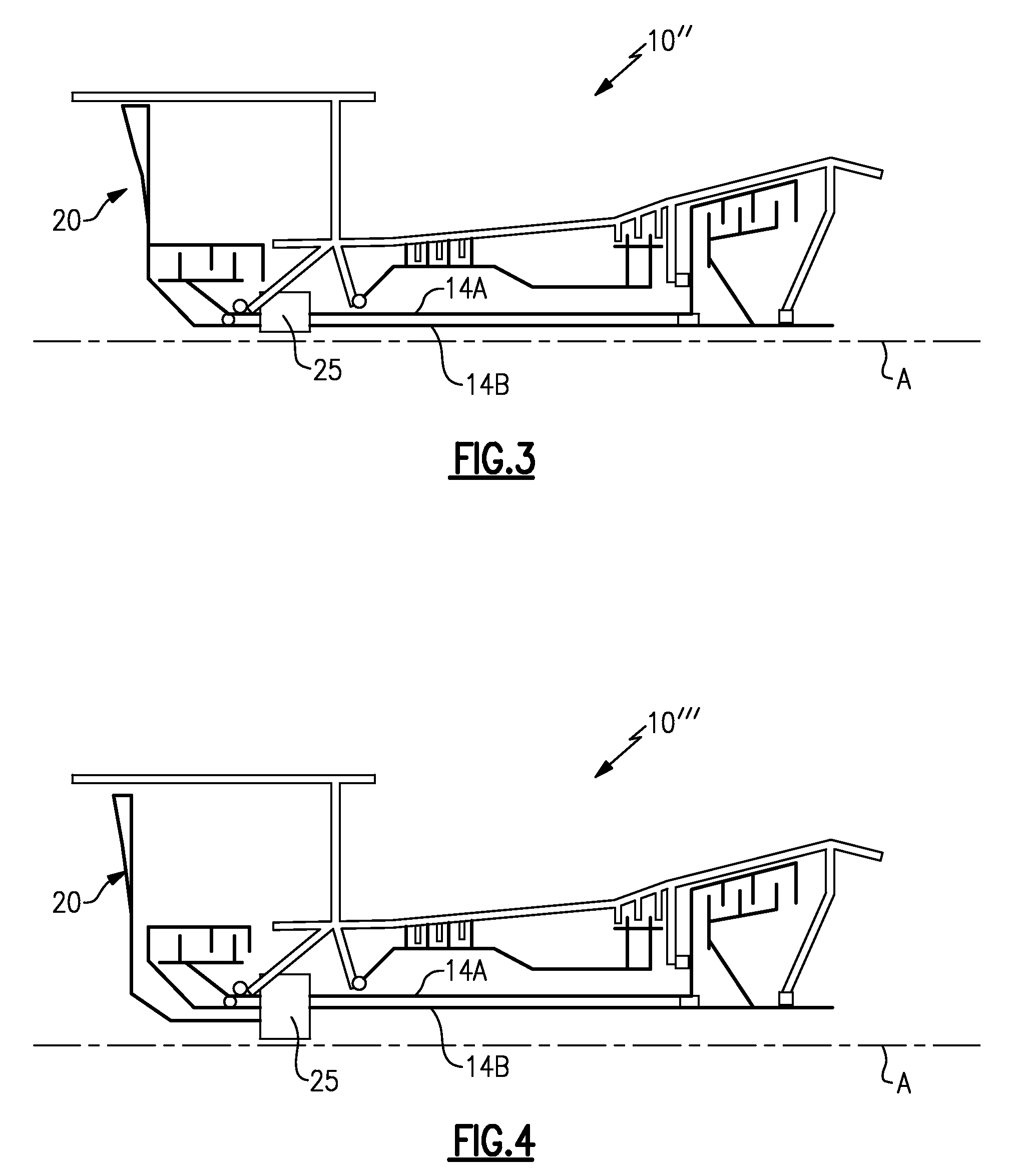 Geared counter-rotating gas turbofan engine