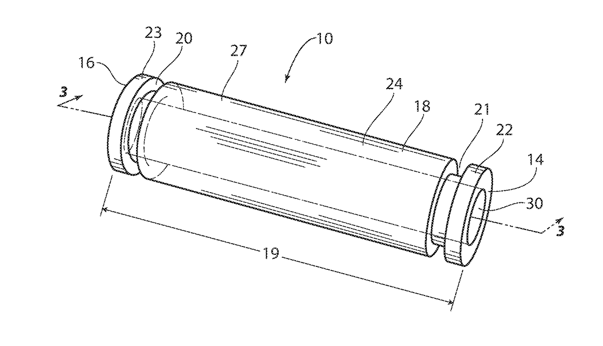 Molded sight tube for fluid level verification apparatus