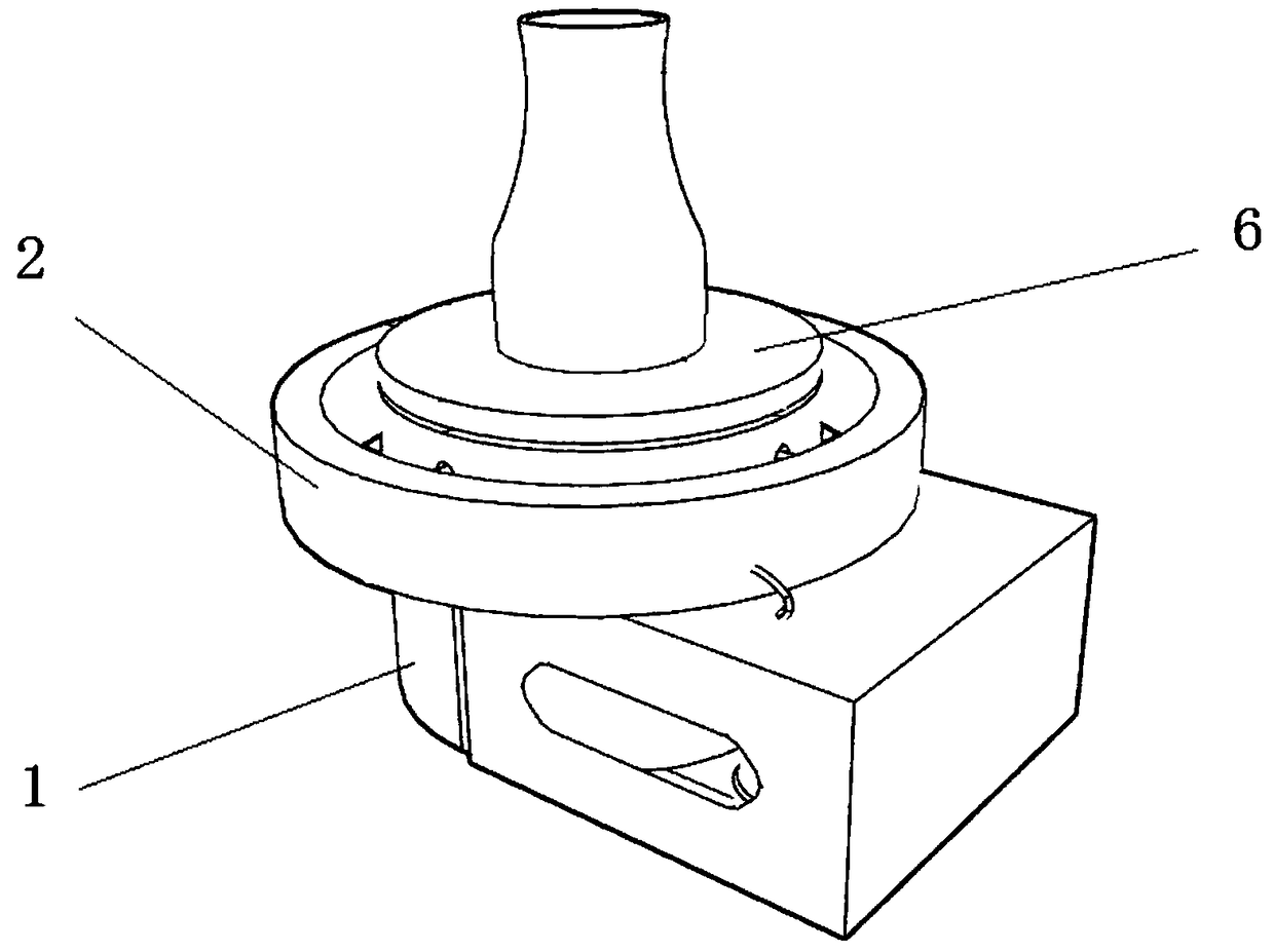 Diabetic foot wound surface treatment device for realizing multi-point jetting of high-pressure atomized medicinal liquid