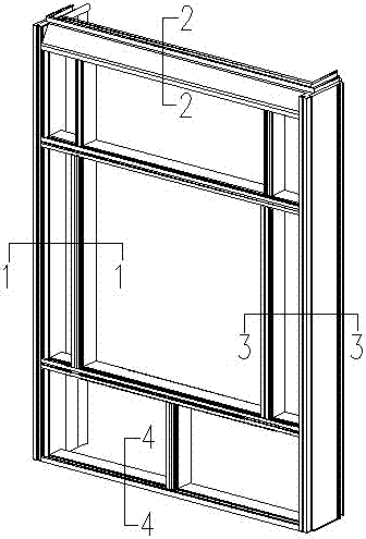 Floating window type curtain wall unit