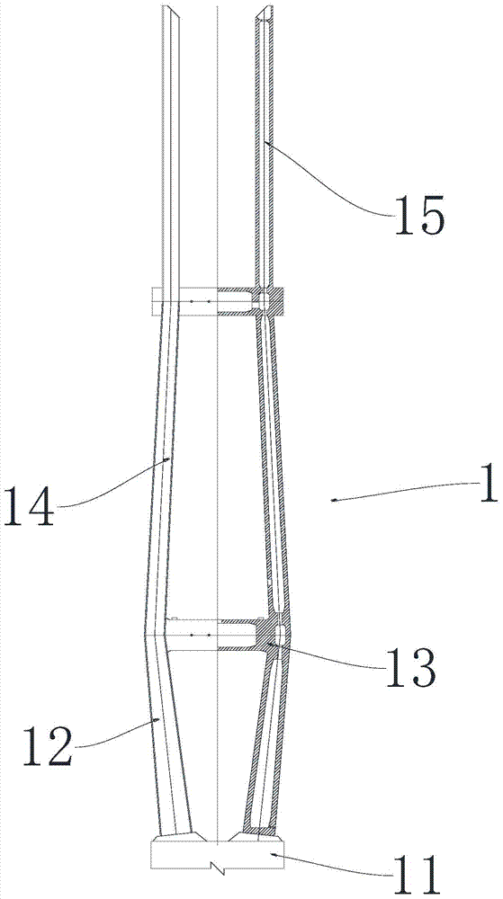 Method for mounting reinforcing steel bars of tower columns of cable-stayed bridge towers