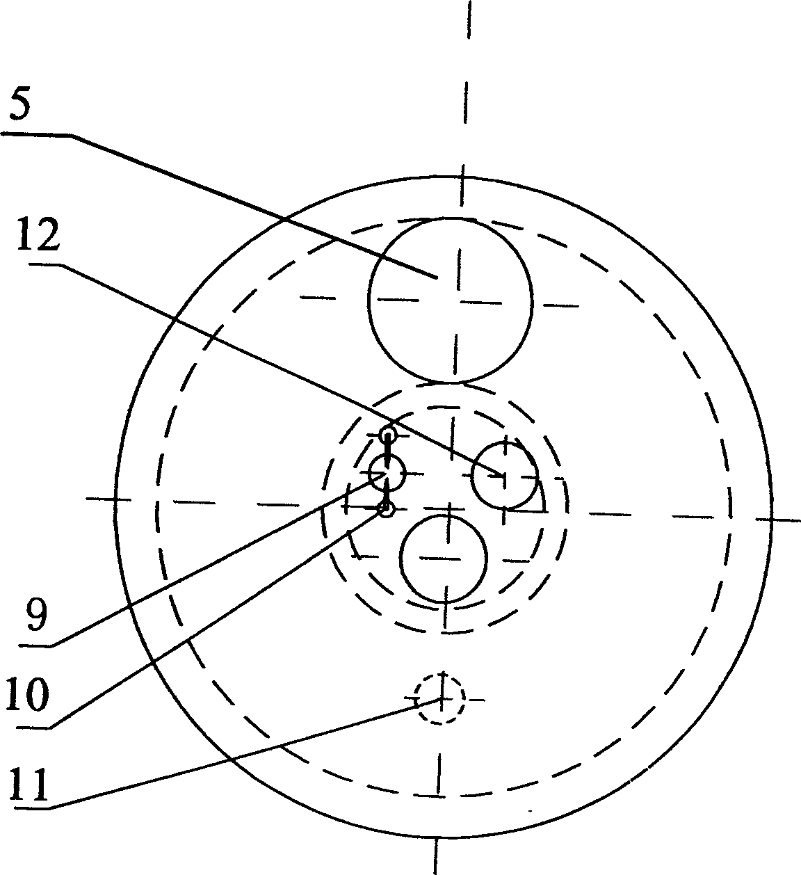 Large space burning method of water coal slurry and its special device