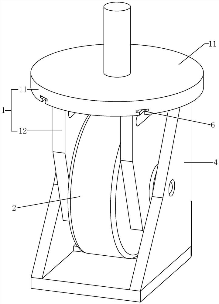 Integrated supporting roller device