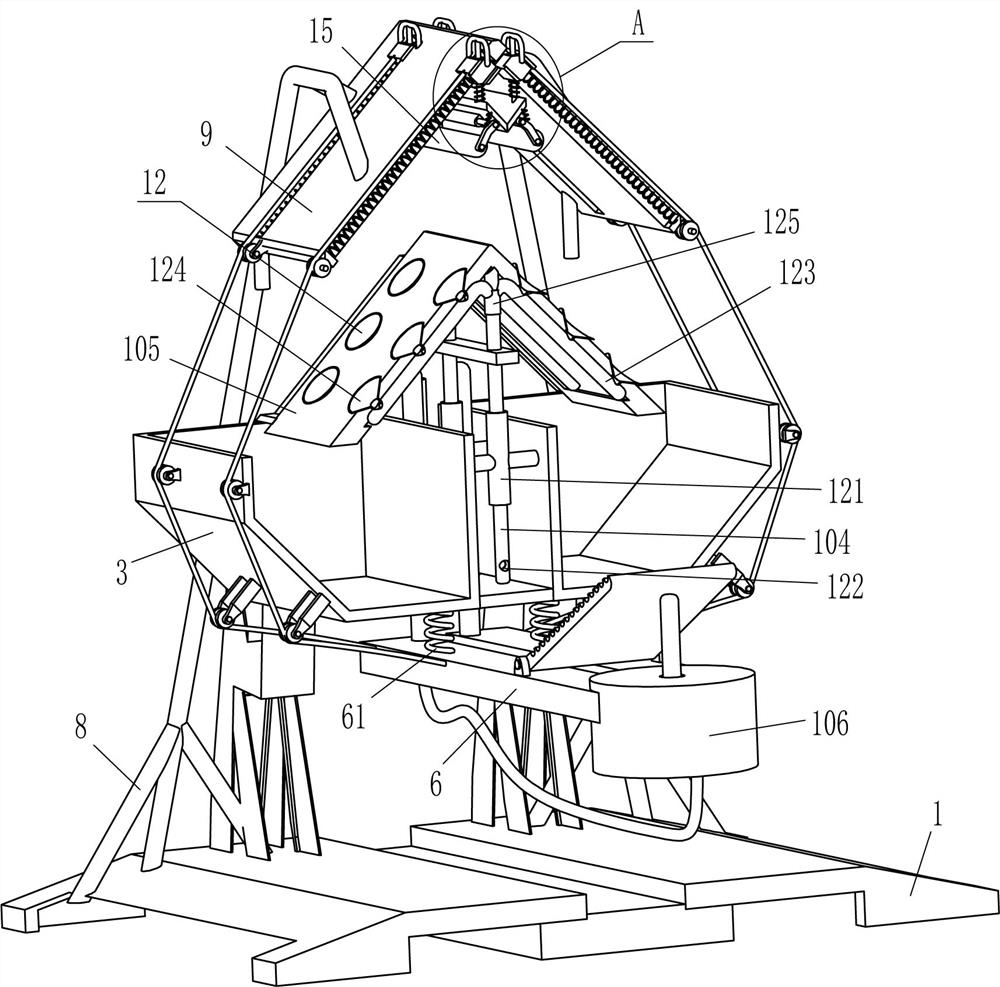 Cow hair removing device used for leather processing