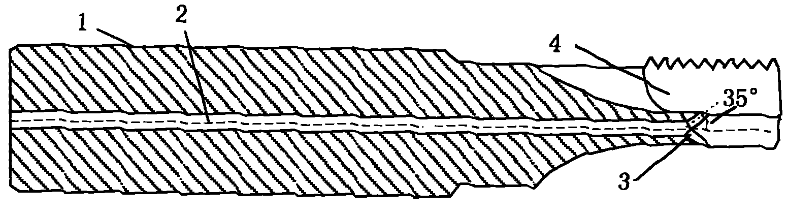 Manufacturing method of inner bore cooling polycrystalline diamond (PCD) thread high-speed forming cutter