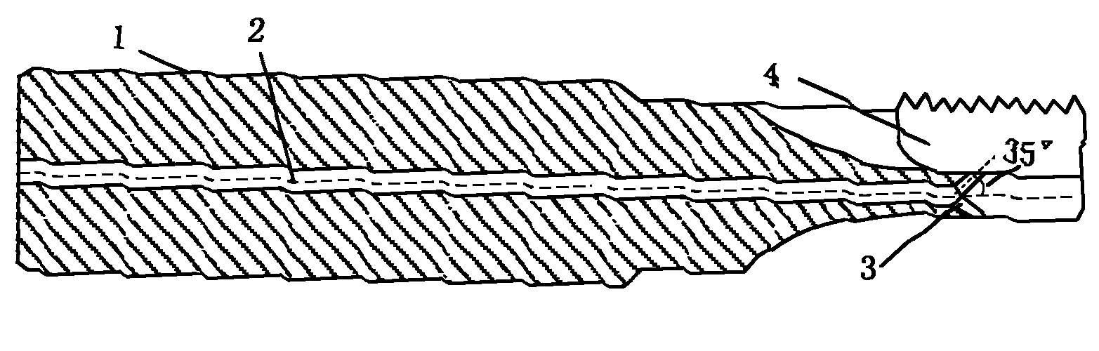 Manufacturing method of inner bore cooling polycrystalline diamond (PCD) thread high-speed forming cutter