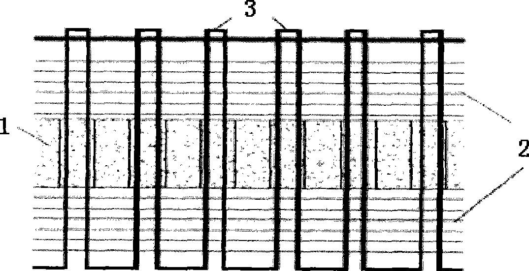 Sandwich structure composite material with elastic core material and preparation method thereof