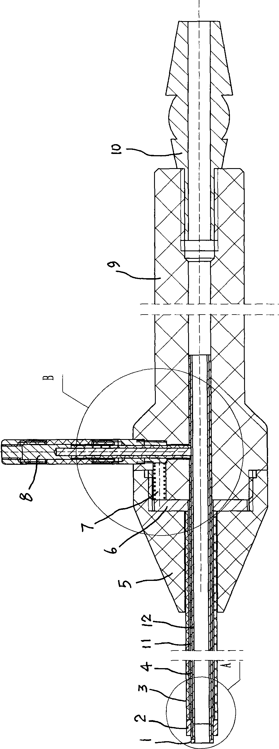 Double-pole electric coagulation aspirator