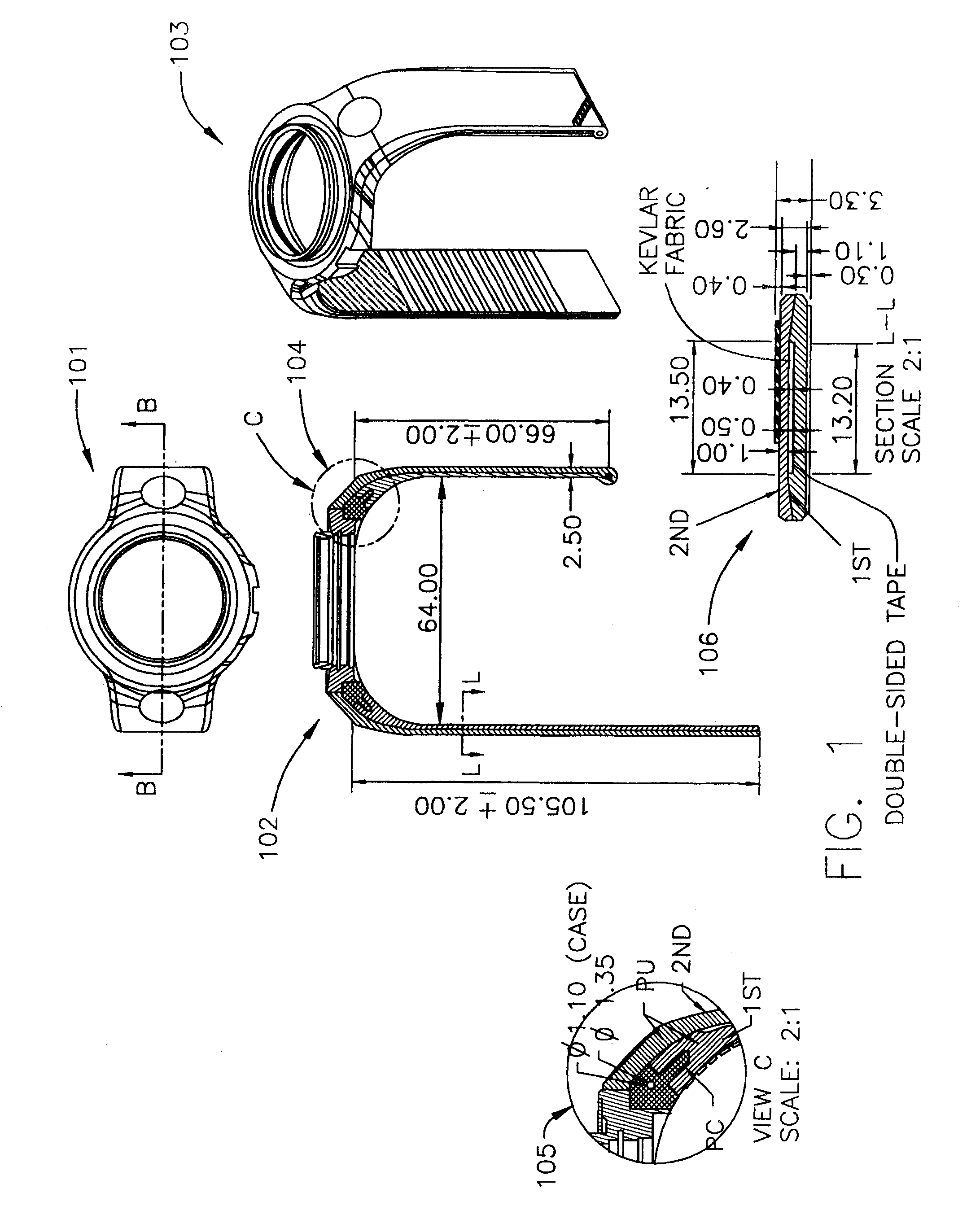 Integrated watch band and methods therefor