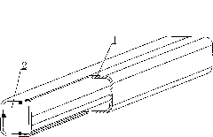 Member for cast-in-place reinforced concrete