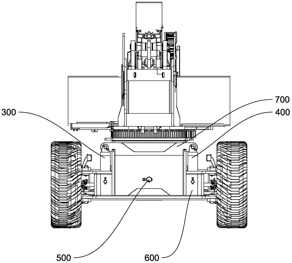 Floating device of aerial work platform