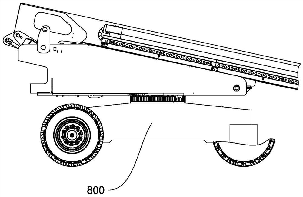 Floating device of aerial work platform