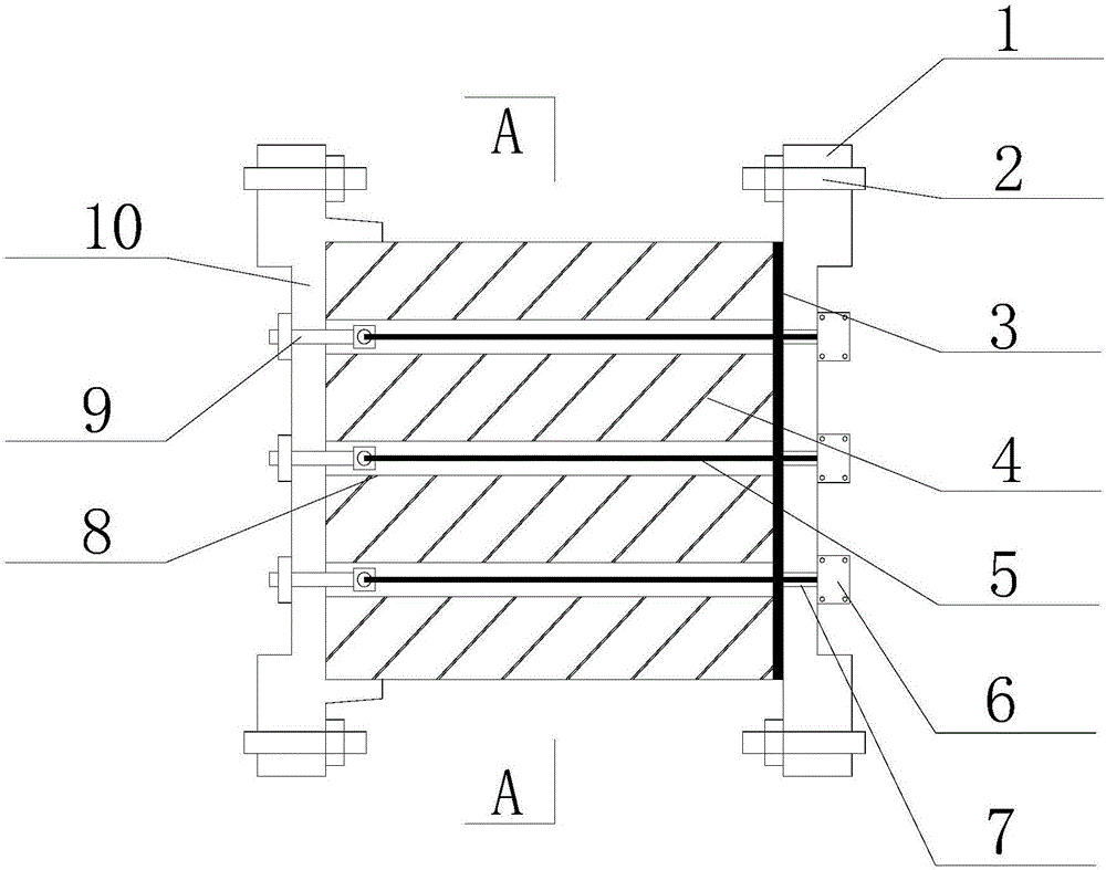 Damper with shape memory alloy stranded wires penetrating through high-damping rubber body