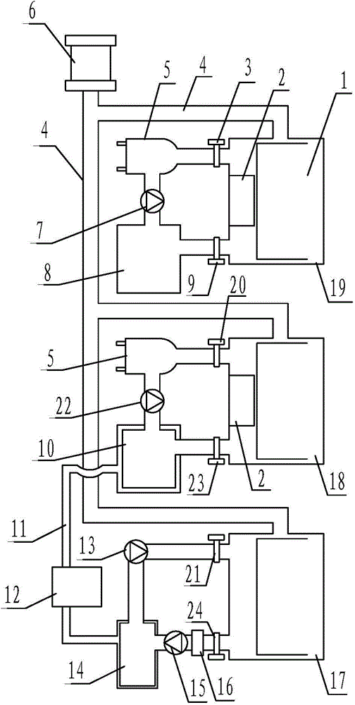 Surface and inner hole cleaning and drying equipment for hollow valves and using method thereof