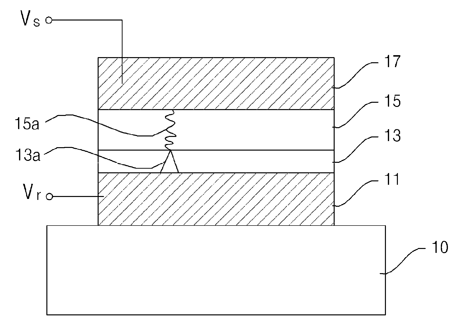 Resistance RAM having oxide layer and solid electrolyte layer, and method for operating the same