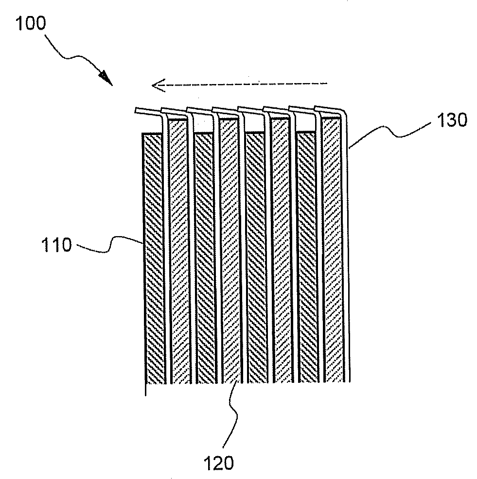 Battery assembly employed with separator of sealed top portion and secondary battery comprising the same