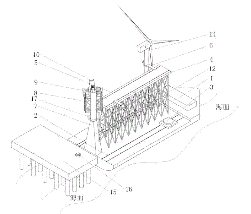 Ship for transporting wind turbines and transporting method for wind turbines