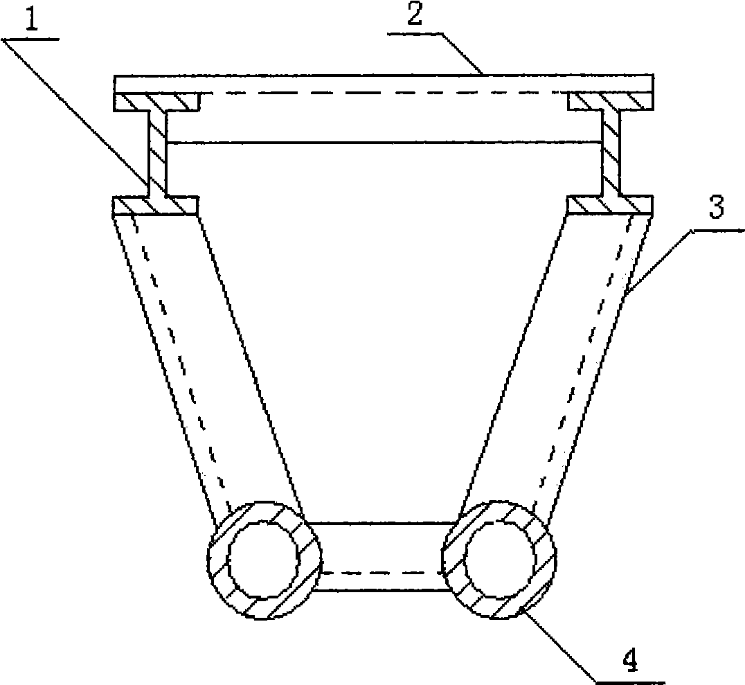 High-strength electric power-transmitting iron tower