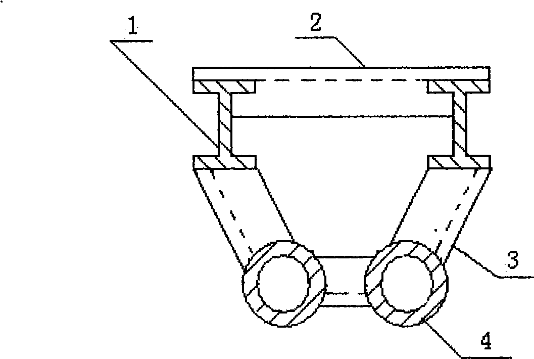 High-strength electric power-transmitting iron tower