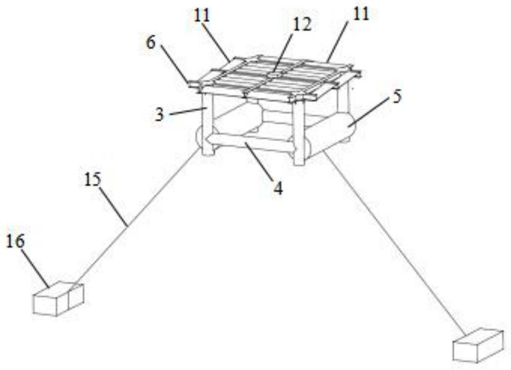 Flexible assembly type offshore photovoltaic power generation and aquaculture net cage comprehensive development platform