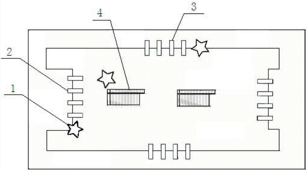 Method for determining state of passenger flow at local congestion points at transit station