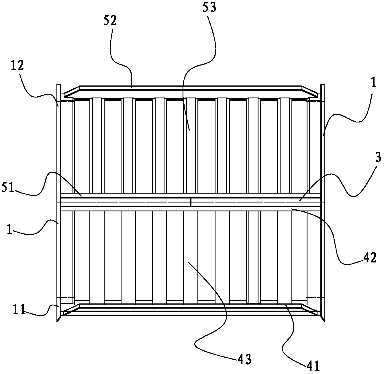 Shelf component and wine cabinet with same