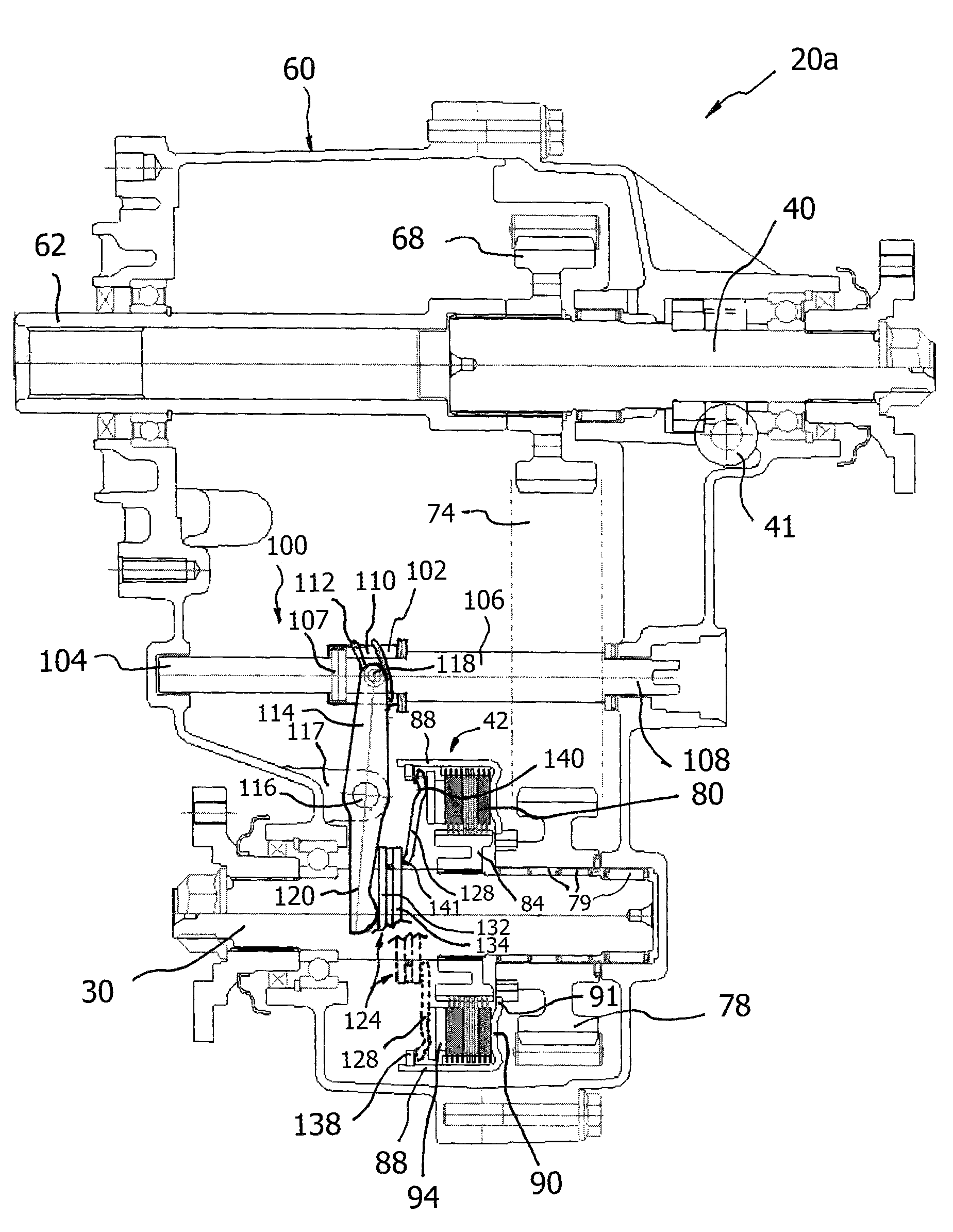 Transfer case with clutch actuator