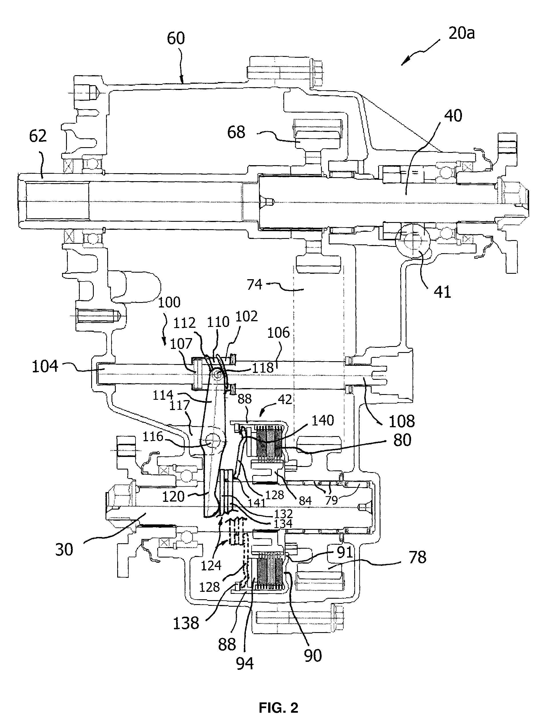 Transfer case with clutch actuator