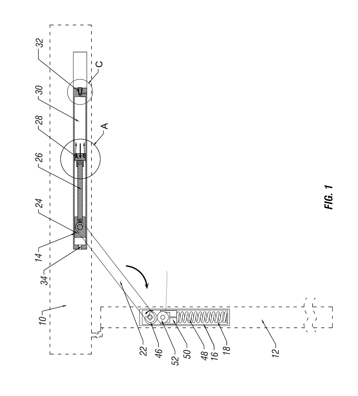 Combination hydraulic and pneumatic door closer