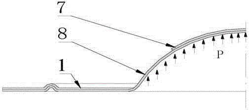 Test method based on forming limit diagrams for plate hydroforming