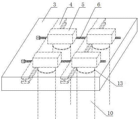 Steel box buckle cap temporary construction road